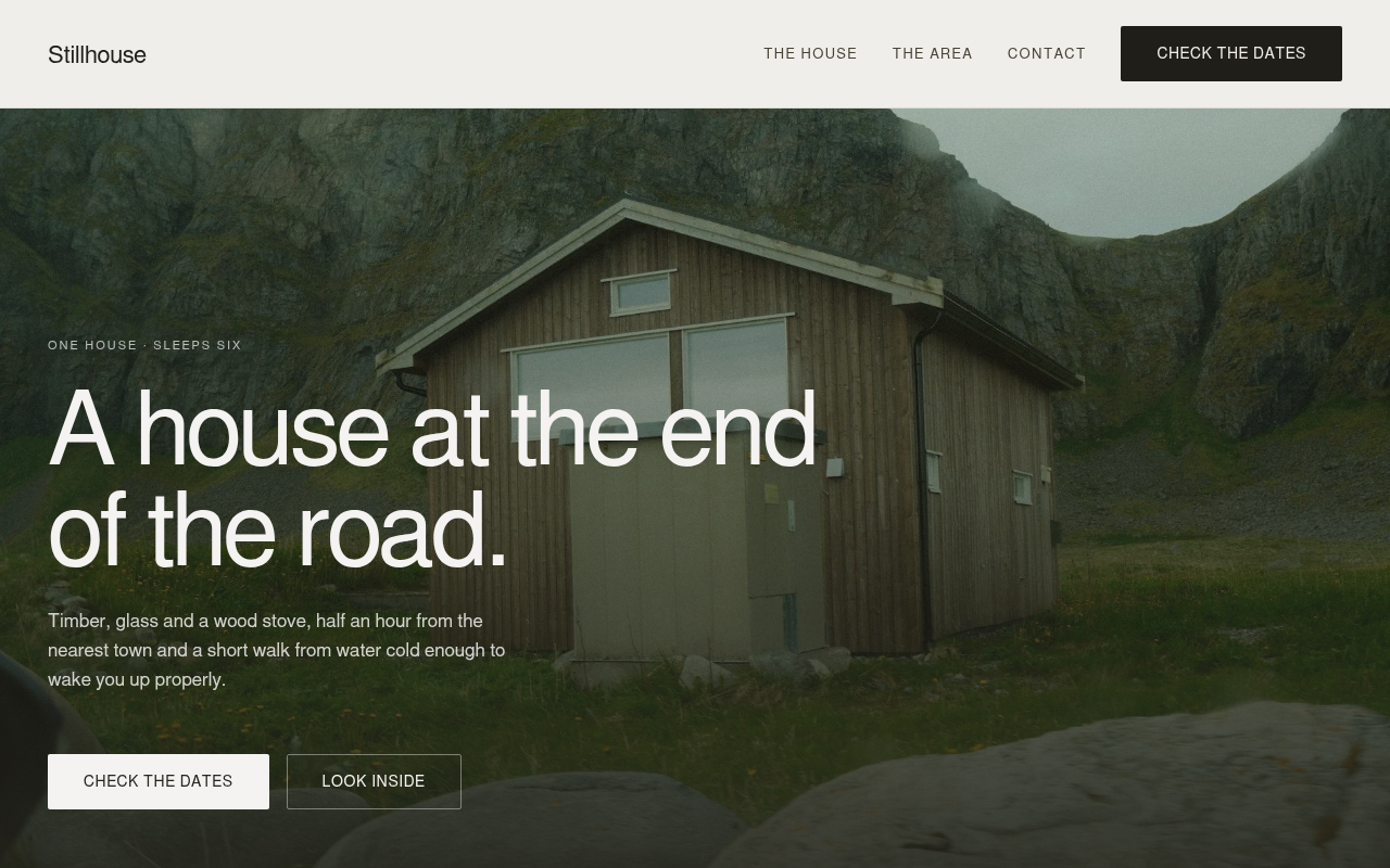 stillhouse-rental shown at its home page